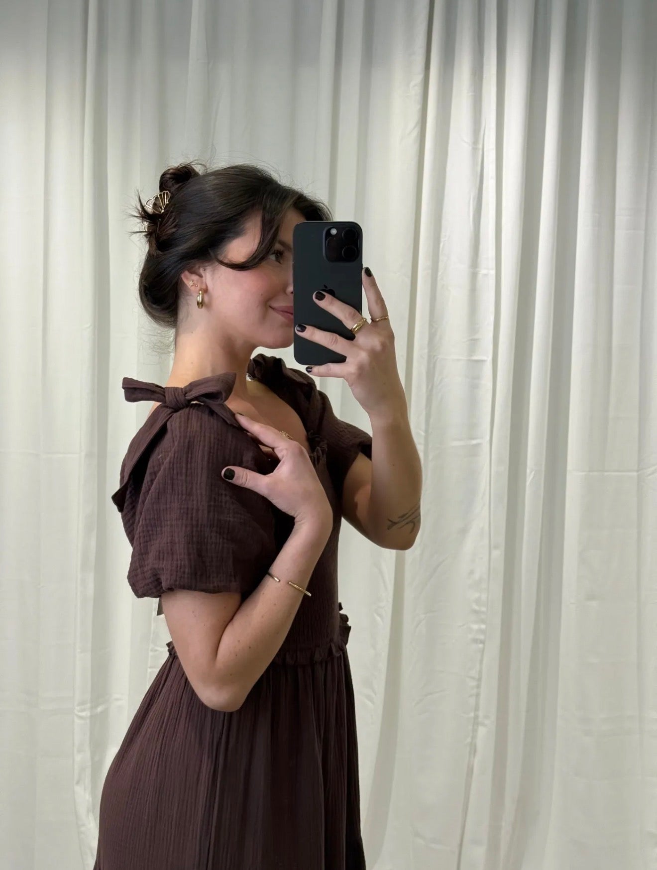 ⊹ IDA Kleid Brown ⊹
