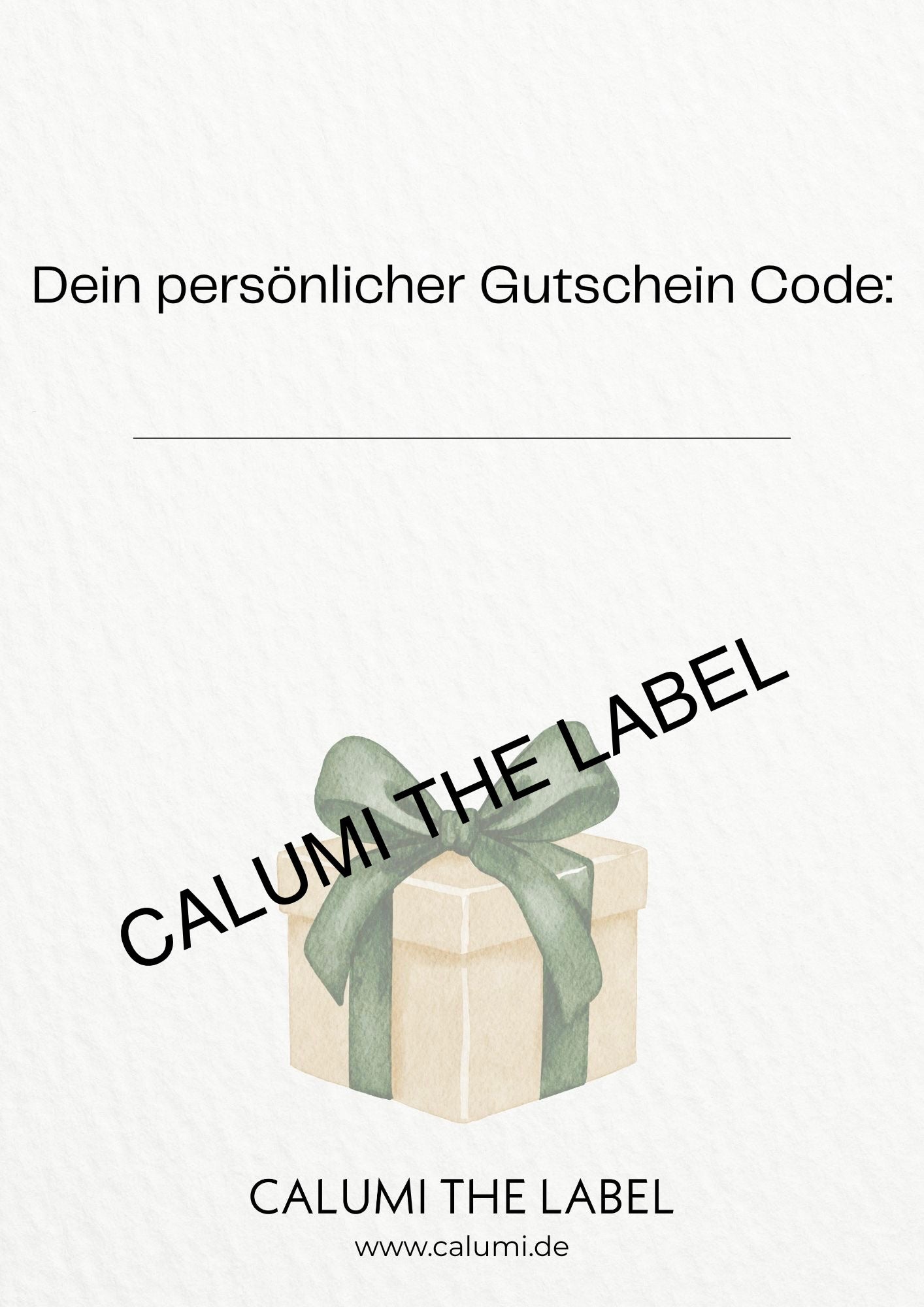 ⊹ Gutschein CALUMI THE LABEL ⊹ Christmas Edition