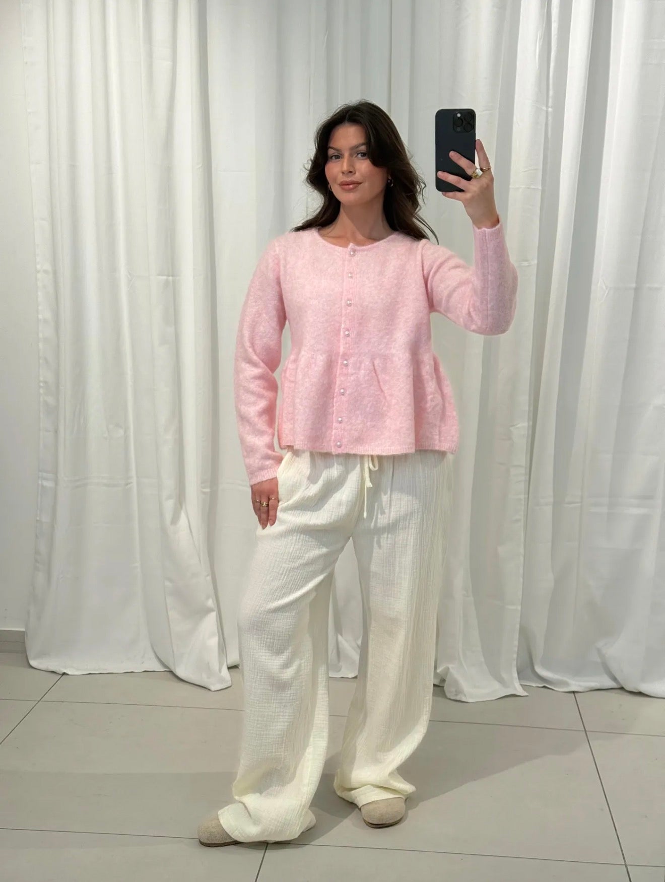 ⊹ PEARLS Strickjacke Rose ⊹