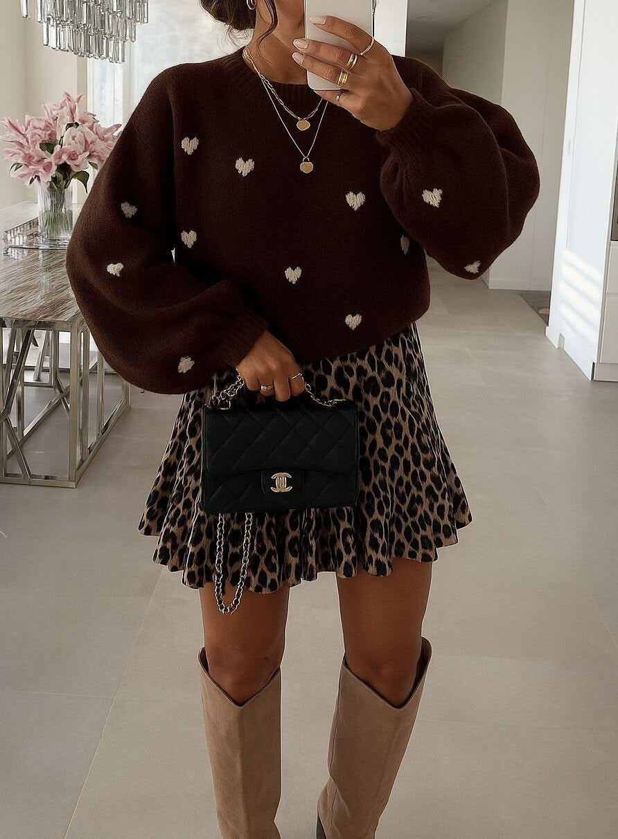 ⊹ LILLY Pullover Braun ⊹