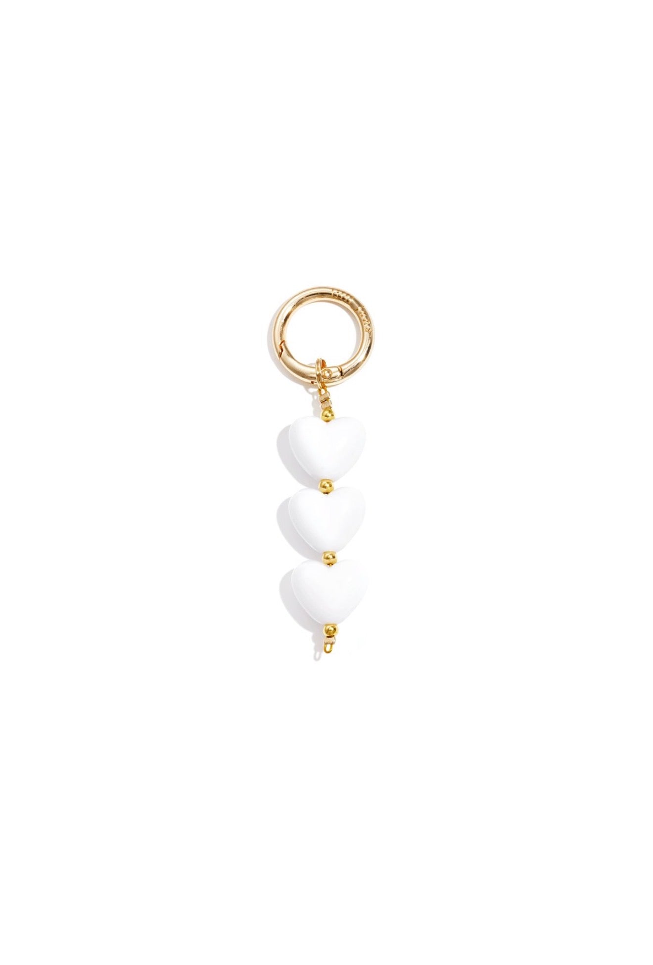⊹ HEART Taschenanhänger White ⊹