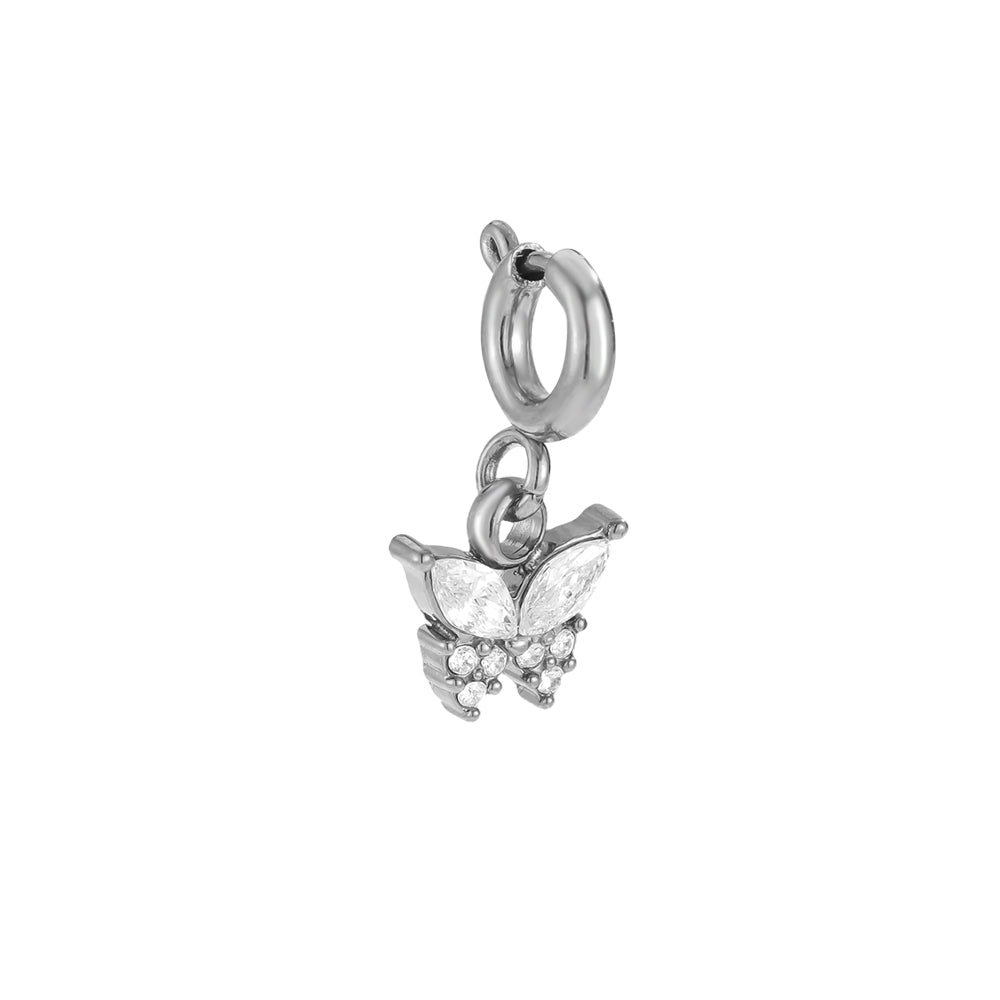 ⊹ BUTTERFLY Charm Silber ⊹