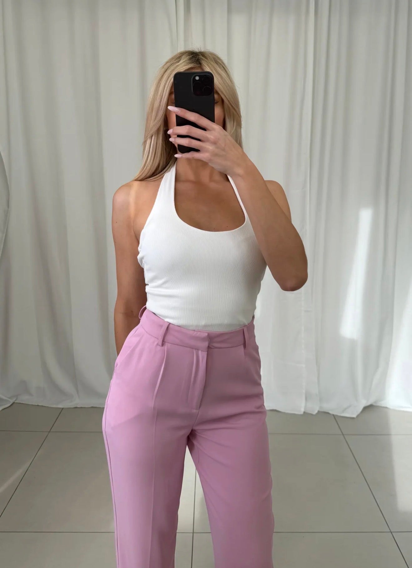 ⊹ DEMI Neckholdertop White ⊹