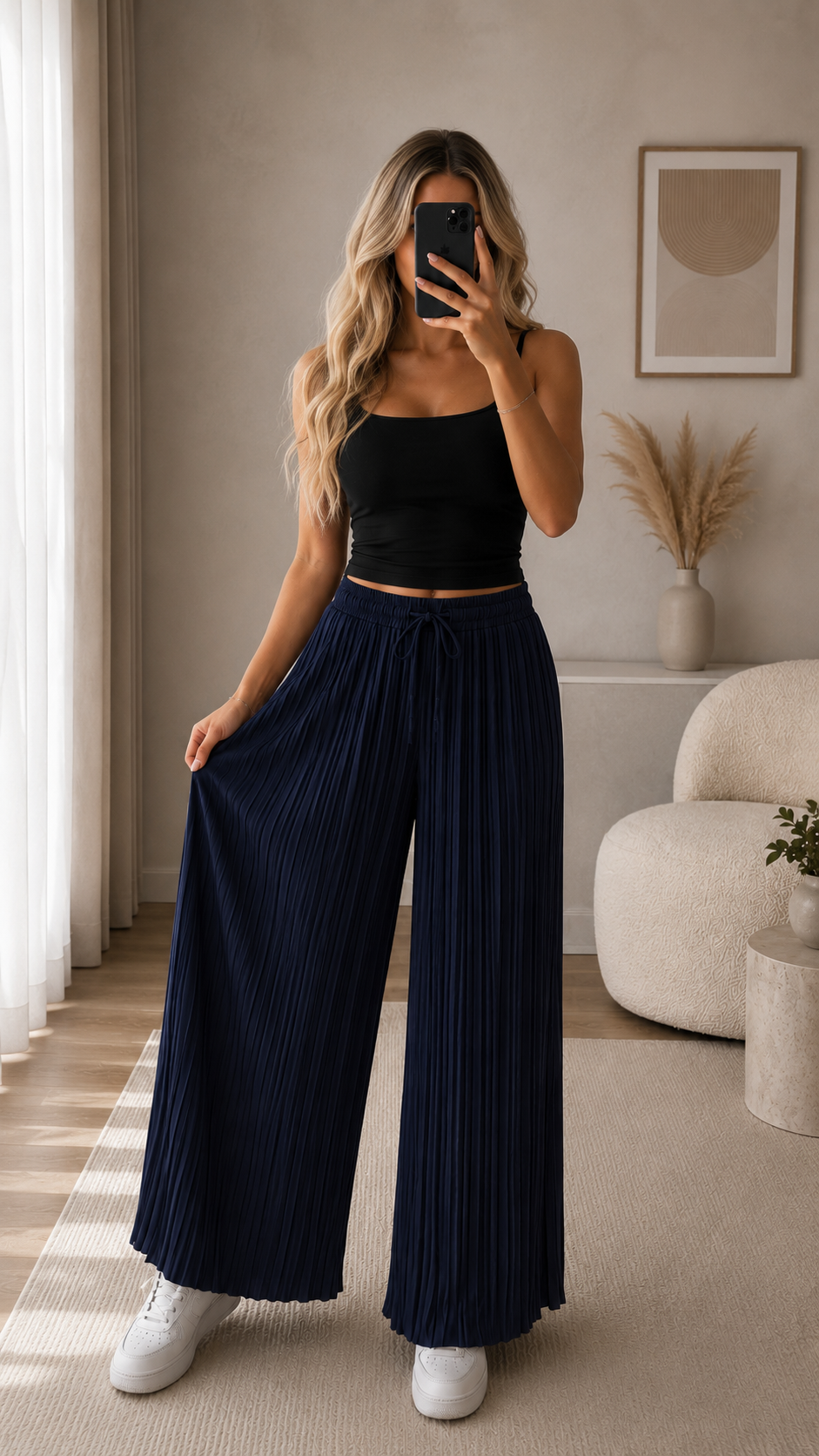 ⊹ PAULA Plisseehose Blue ⊹