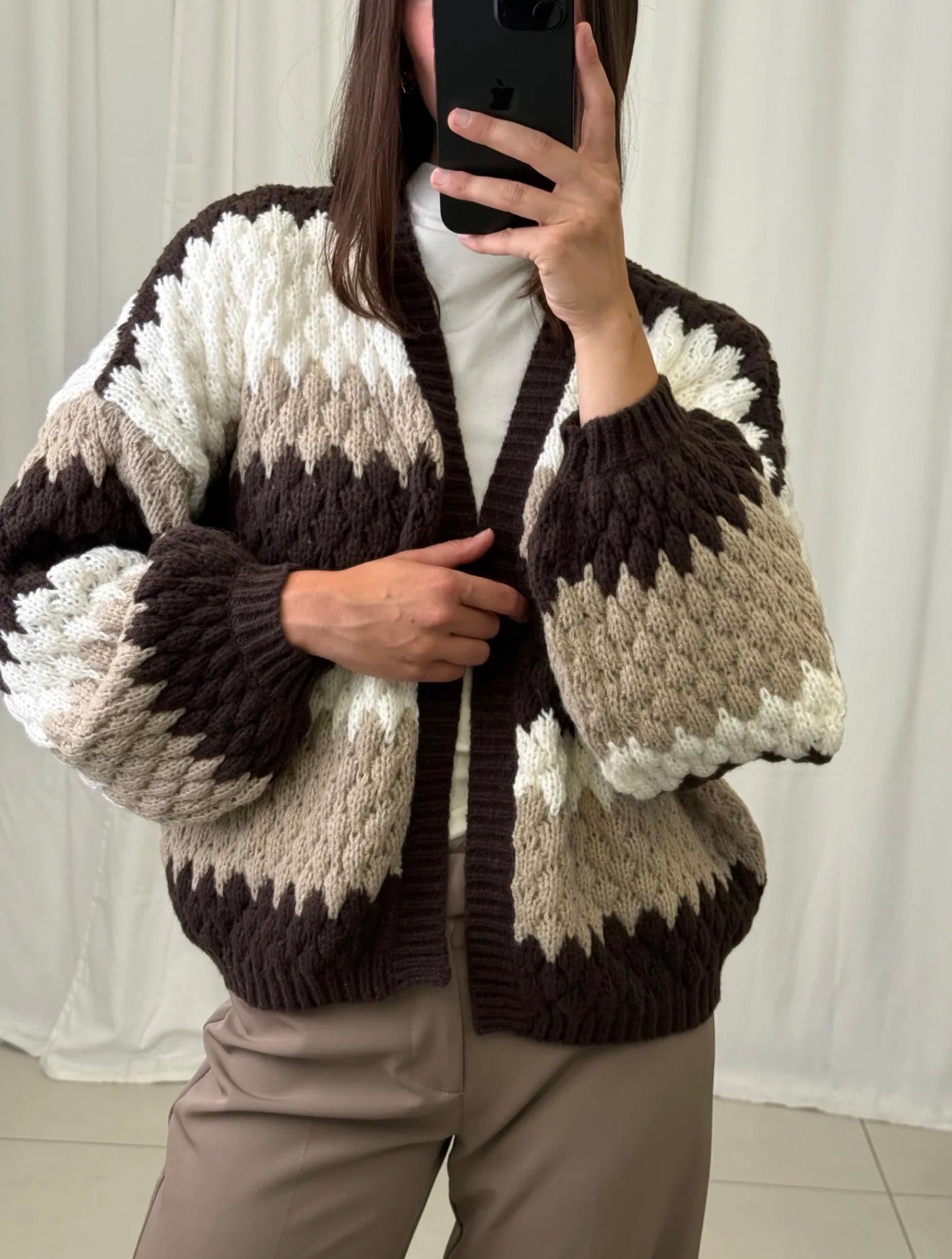 ⊹ POPI Strickjacke Brown ⊹