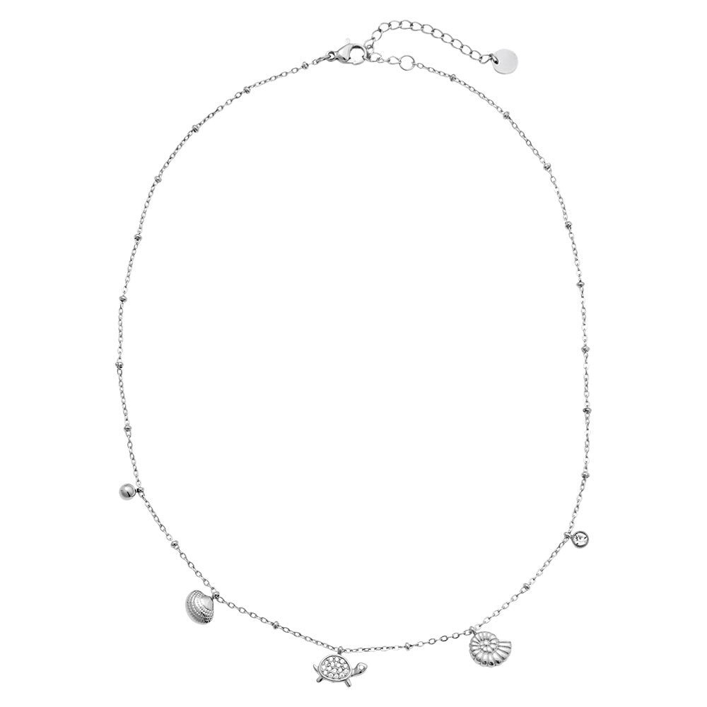 ⊹ BEACH Halskette Silber ⊹