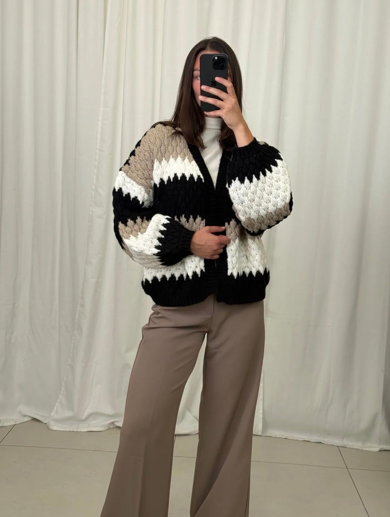 ⊹ POPI Strickjacke Black ⊹