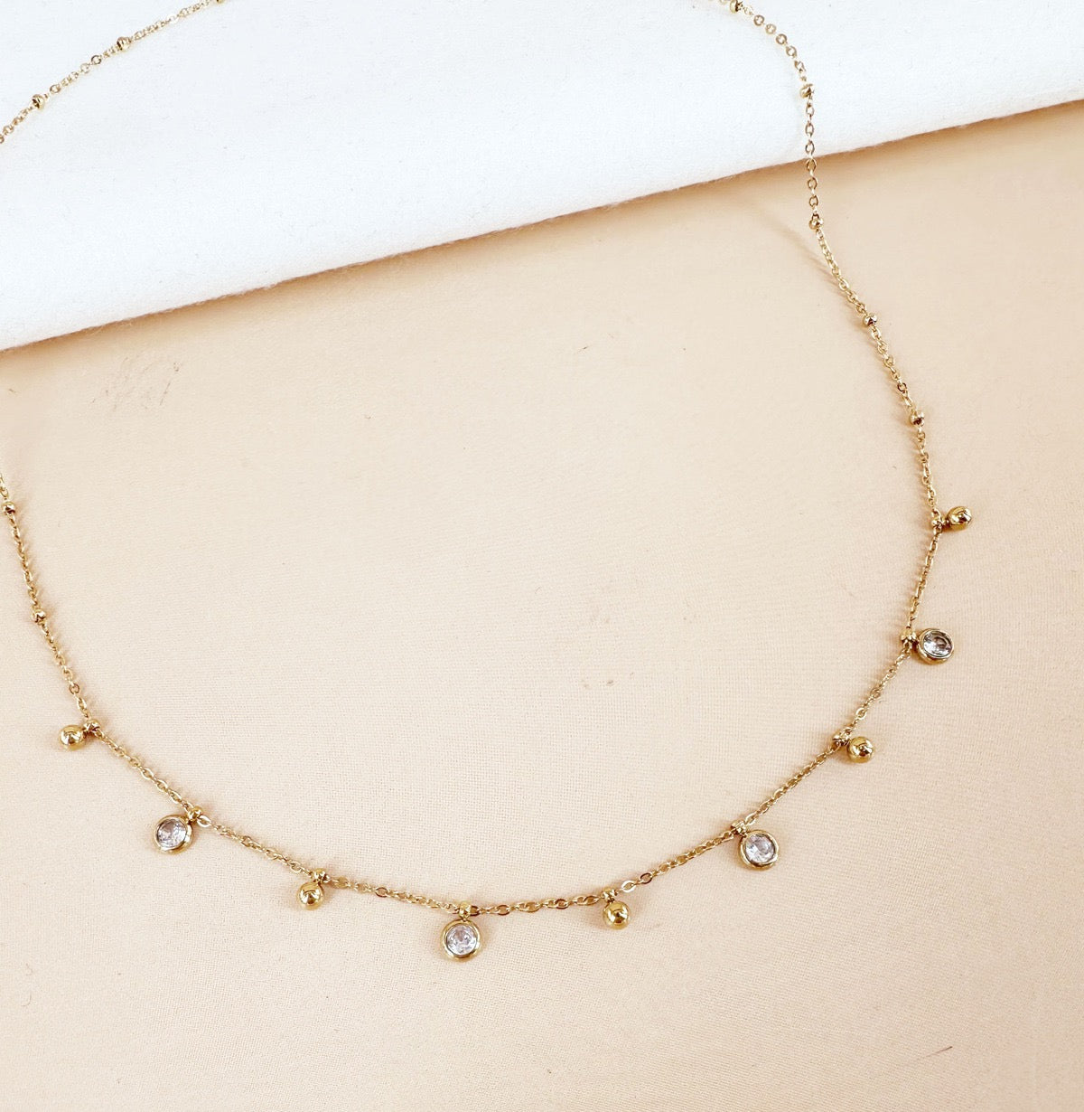 ⊹ DOTS Halskette Gold ⊹