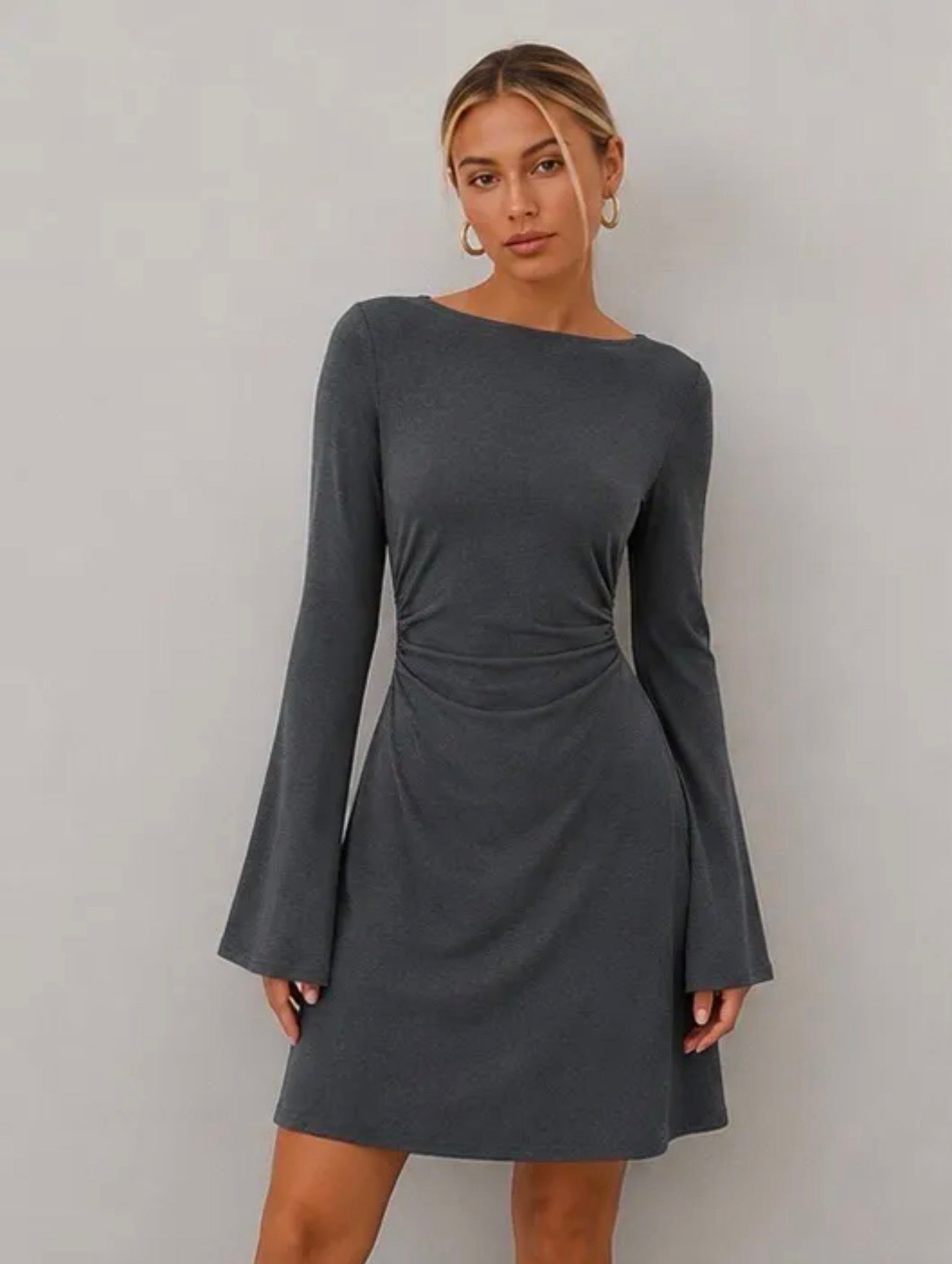 ⊹ LEORA Kleid Grey ⊹