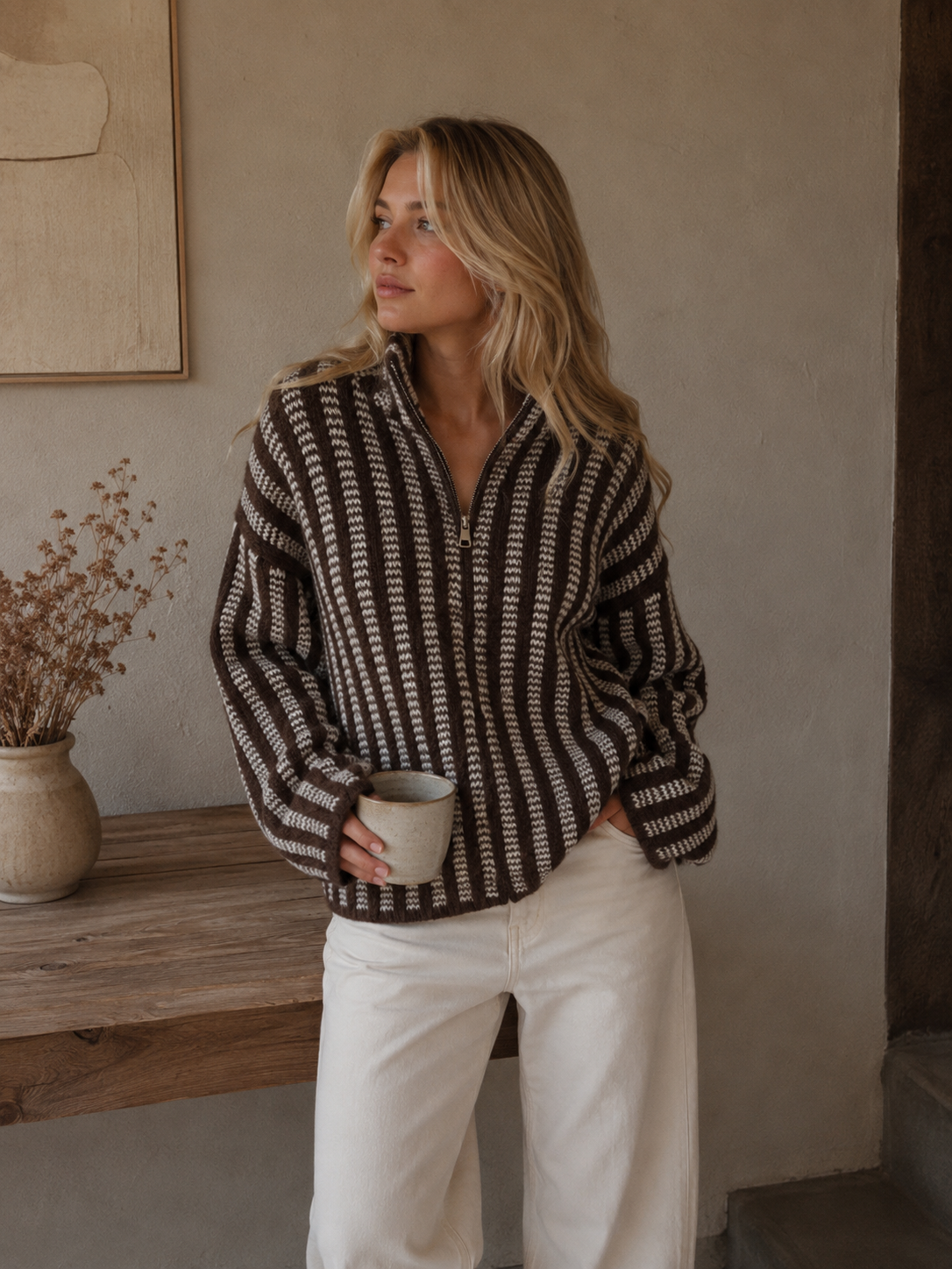 ⊹ PIA Strickjacke Brown ⊹
