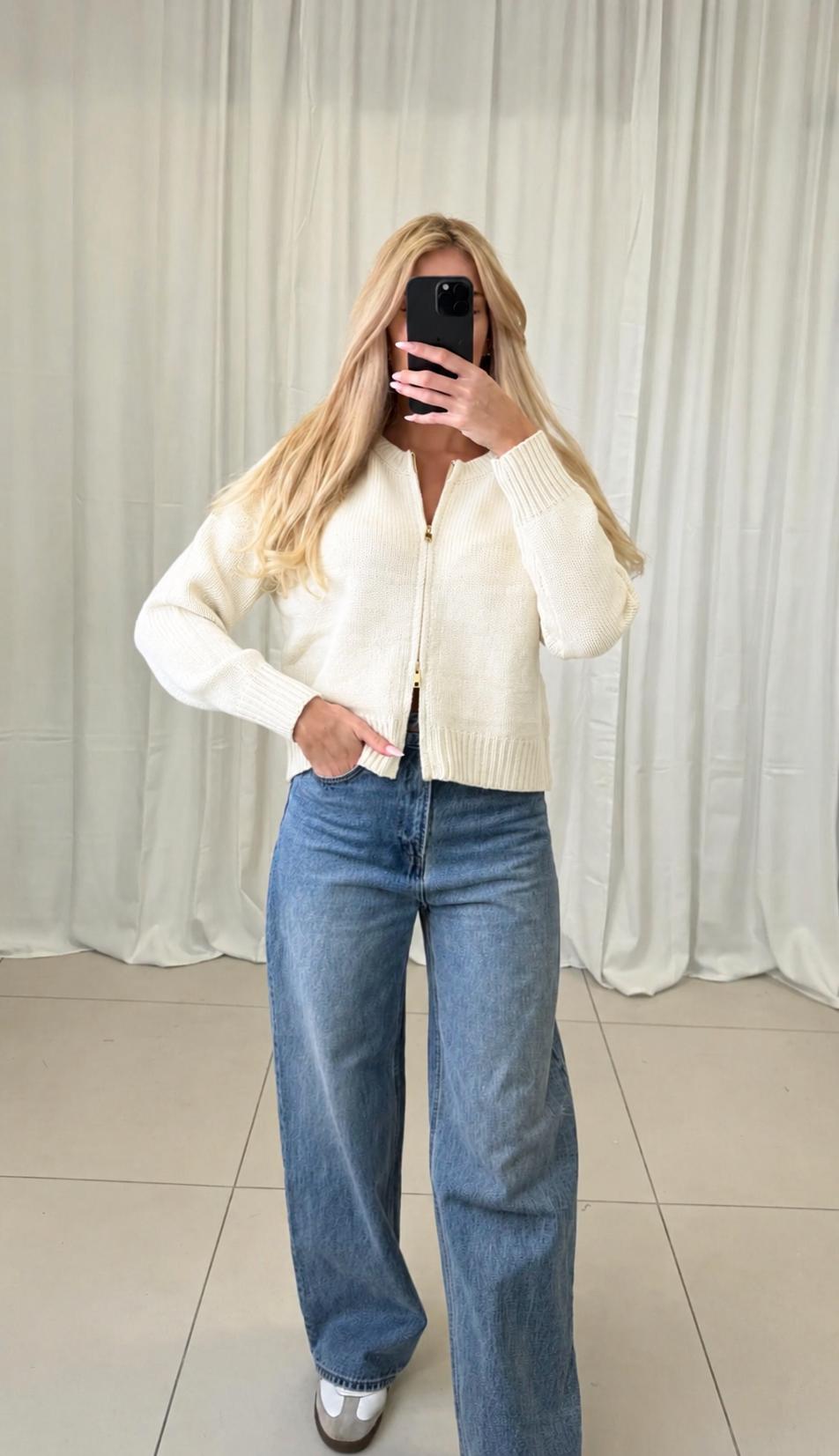 ⊹ HANNAH Strickjacke Creme ⊹