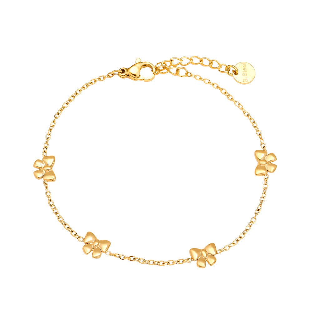 ⊹ BOWTIE Armband Gold ⊹