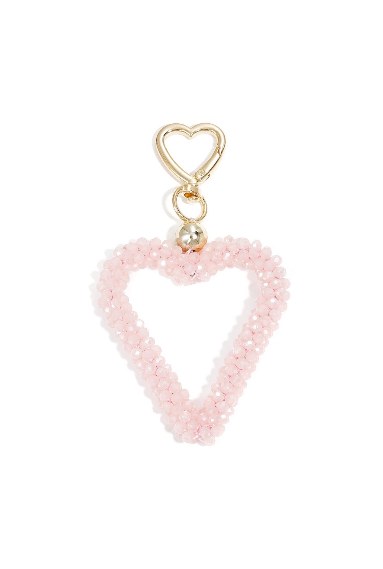 ⊹ HEARTFUL Taschenanhänger Rosenquartz ⊹