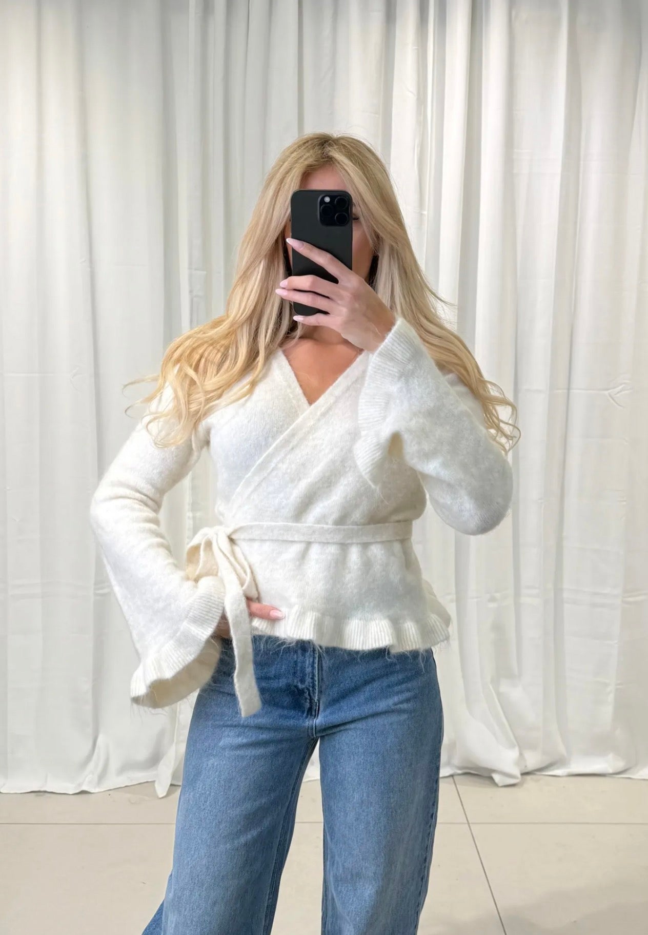 ⊹ WOLKI Strickjacke Beige ⊹