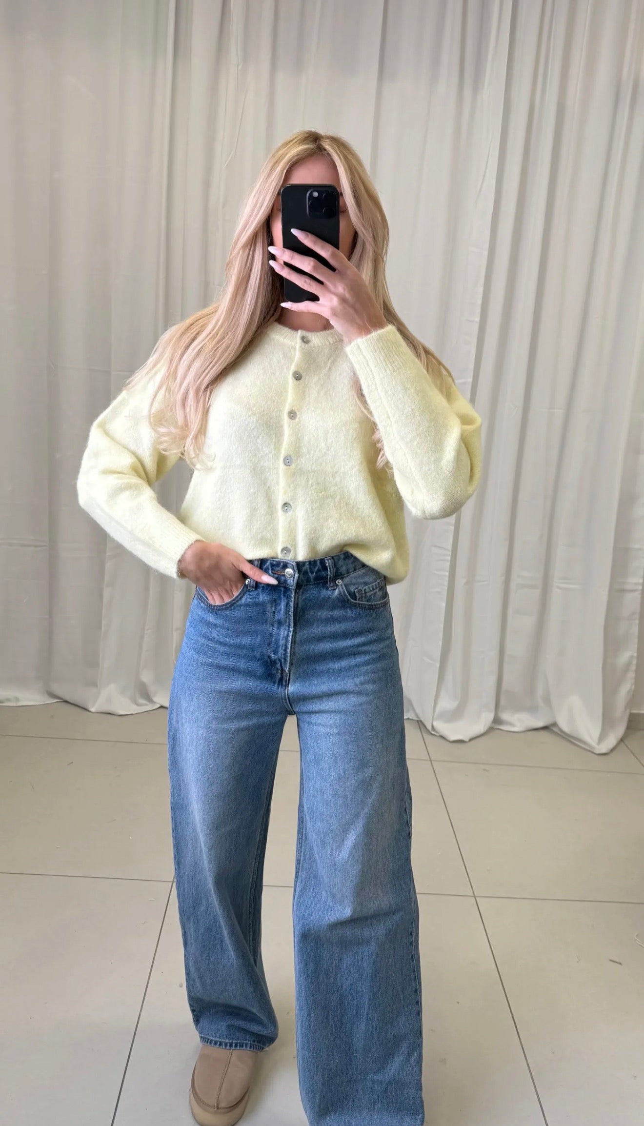 ⊹ FIONA Strickjacke Yellow ⊹