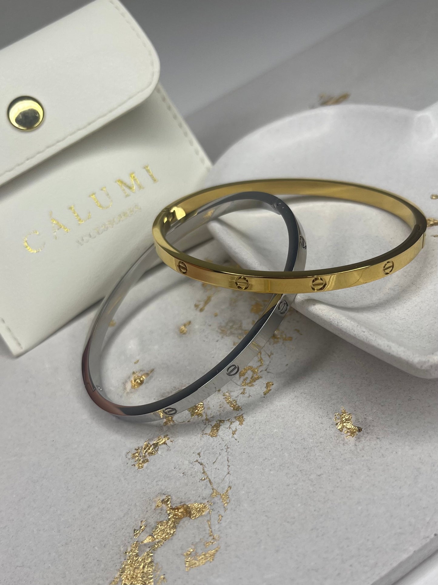 ⊹ JUNA Armreif Gold & Silber ⊹