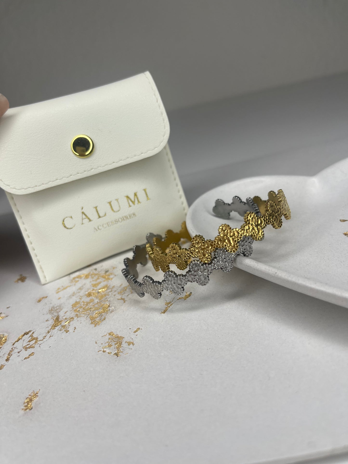 ⊹ LIZ Armreif Gold & Silber ⊹