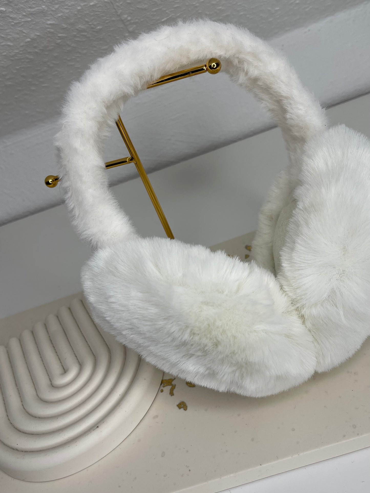⊹ FLUFFY Ohrenwärmer Weiß ⊹
