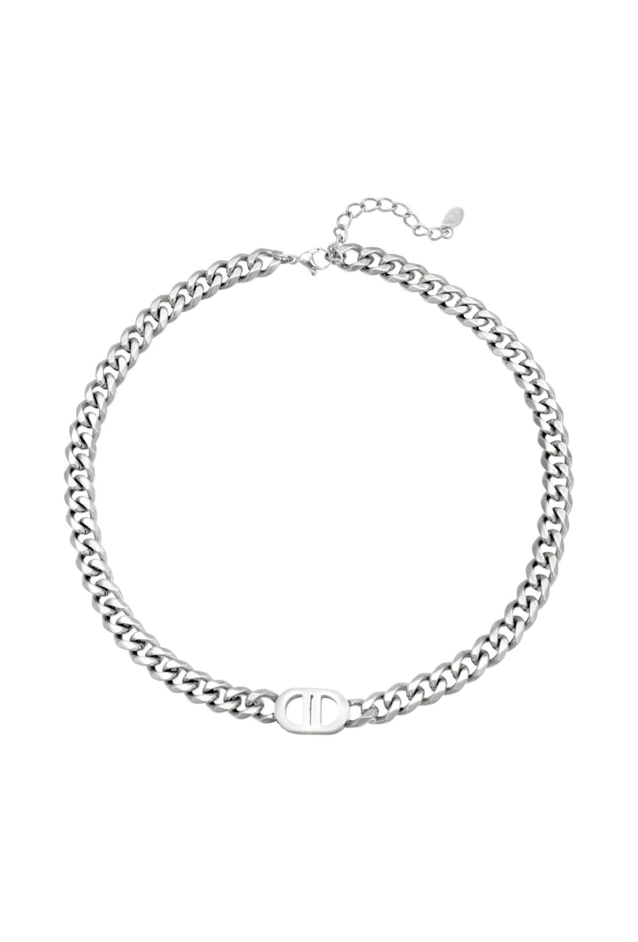 ⊹ CASSIE Statement Halskette Silber ⊹