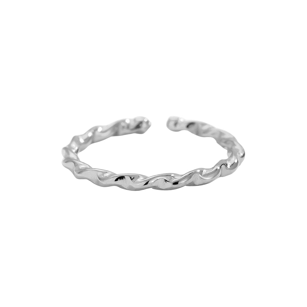 ⊹ SWIRLY Ring Silber ⊹