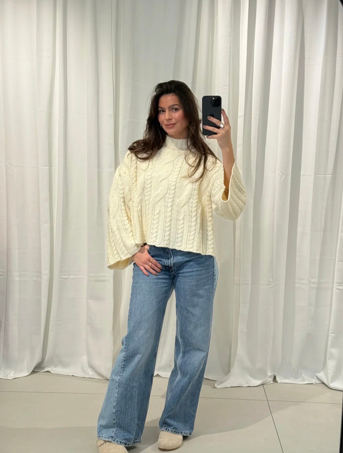 ⊹ JENNA Strickpullover Beige ⊹