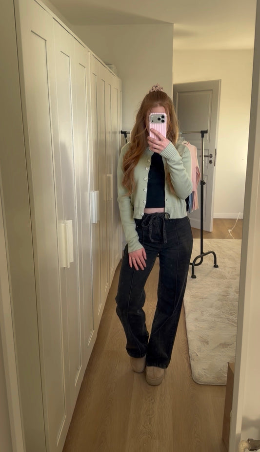 ⊹ LIORA Strickjacke Matcha ⊹