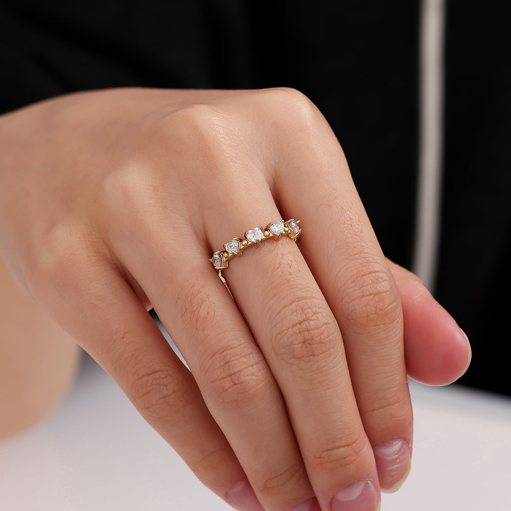 ⊹ DIAMOND HEART Ring ⊹