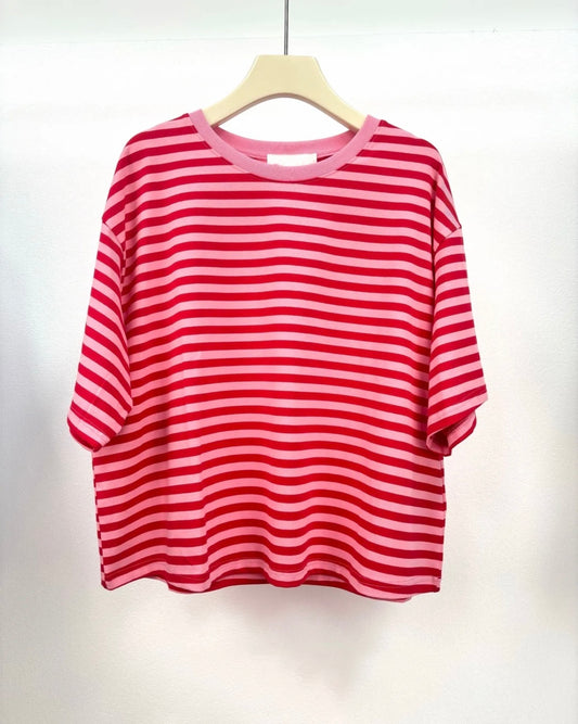 ⊹ FANYA Tshirt Red/Rose ⊹