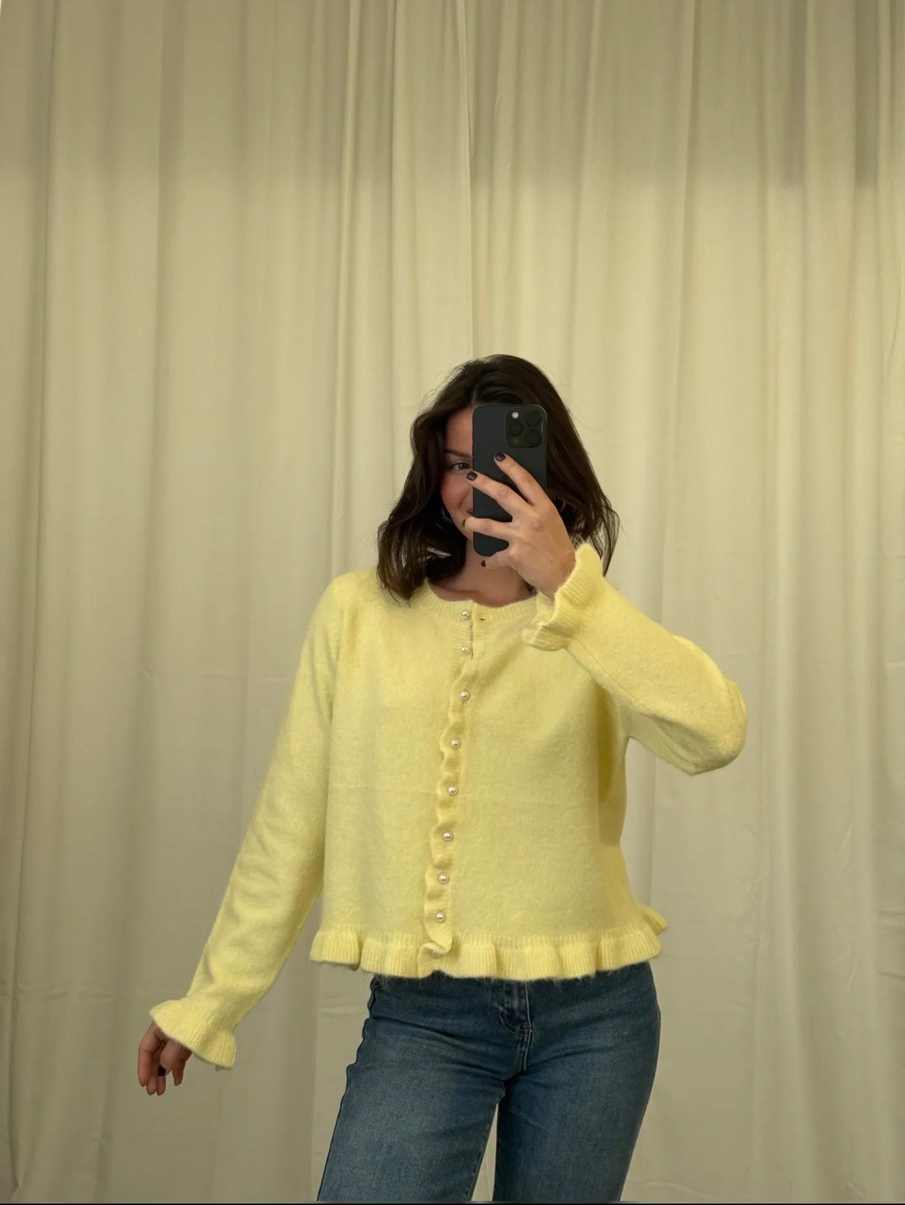 ⊹ PEARLY Strickjacke Yellow ⊹