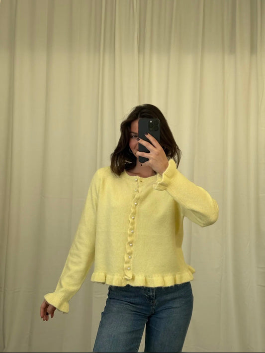 ⊹ PEARLY Strickjacke Yellow ⊹