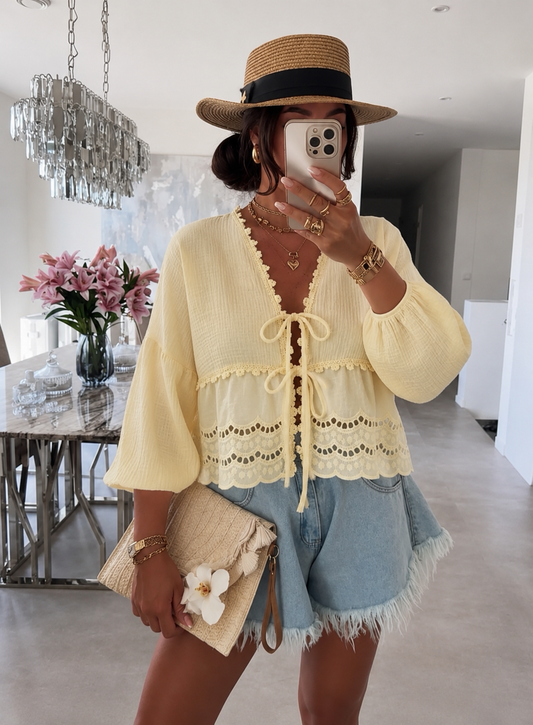 ⊹ FINA Bluse Yellow ⊹