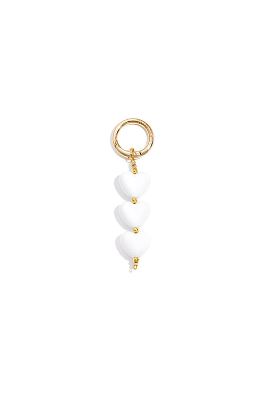 ⊹ HEART Taschenanhänger White ⊹