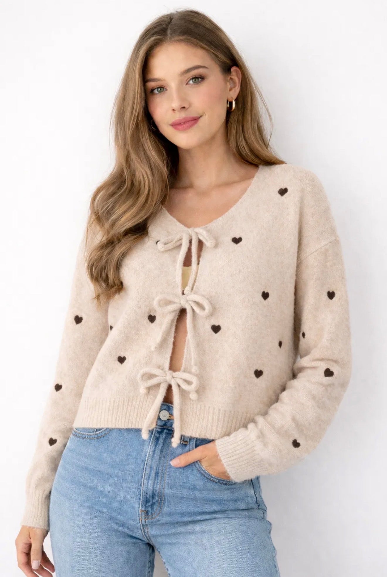 ⊹ HEARTS Strickjacke ⊹