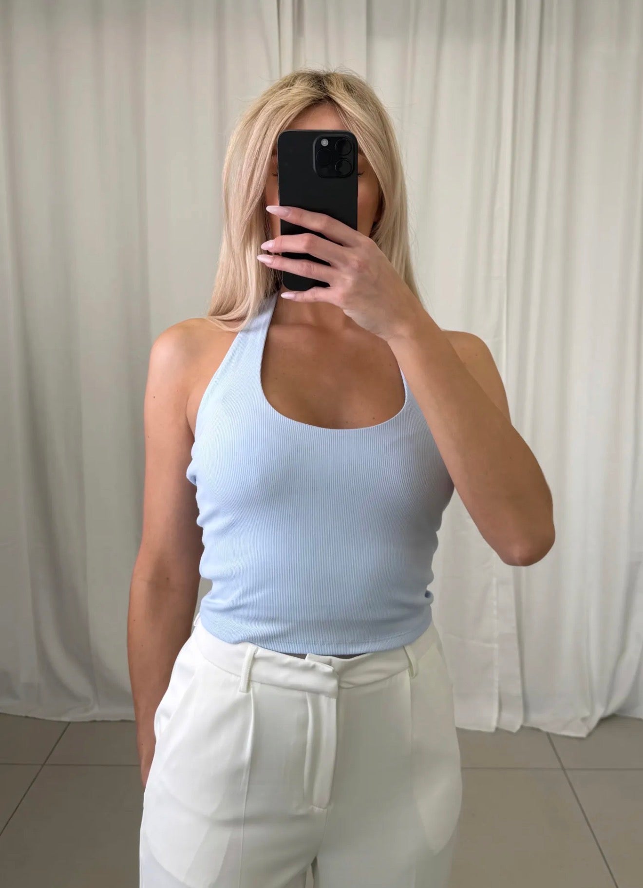 ⊹ DEMI Neckholdertop Blue ⊹