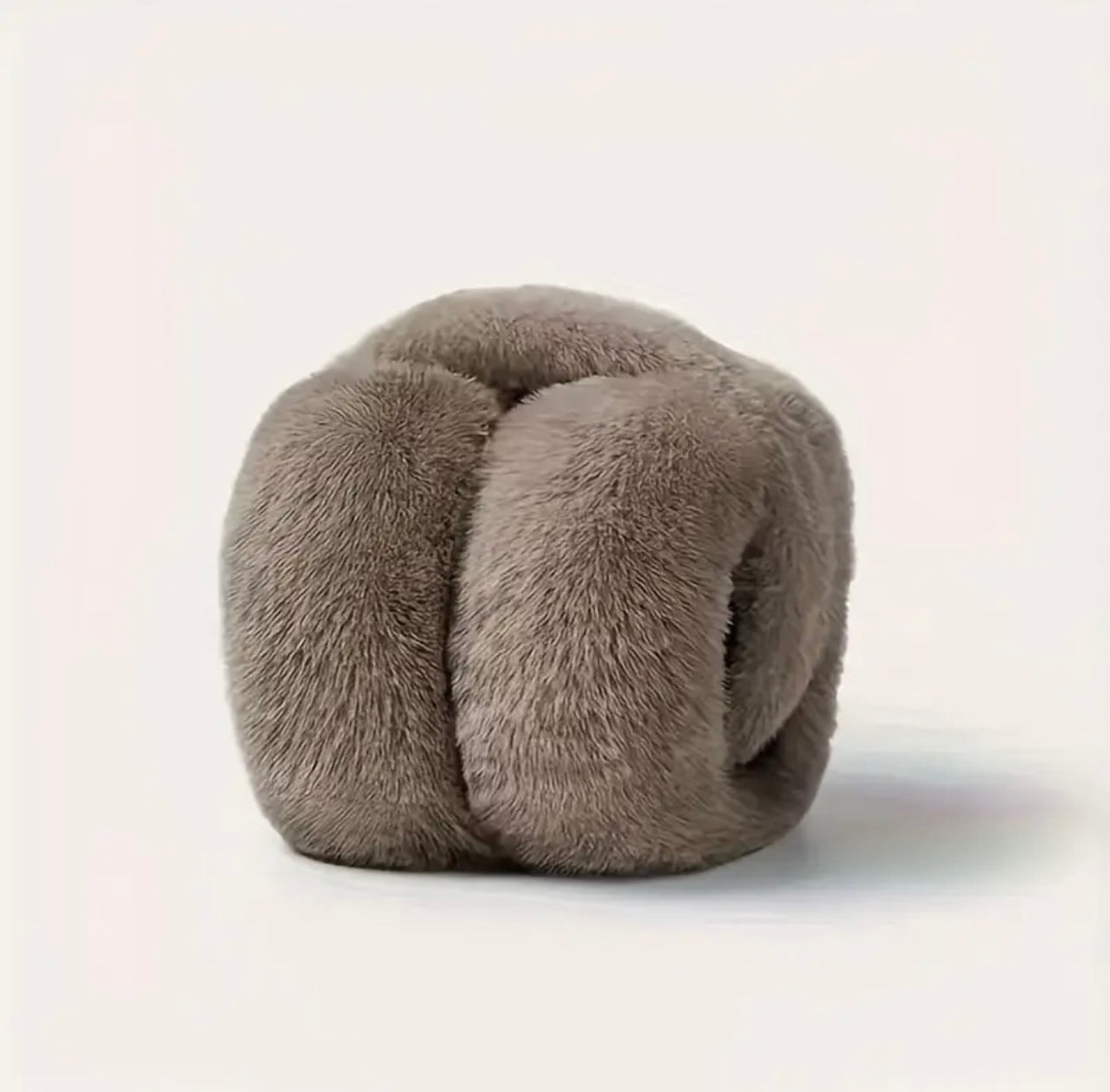 ⊹ FLUFFY Ohrenwärmer Braun ⊹