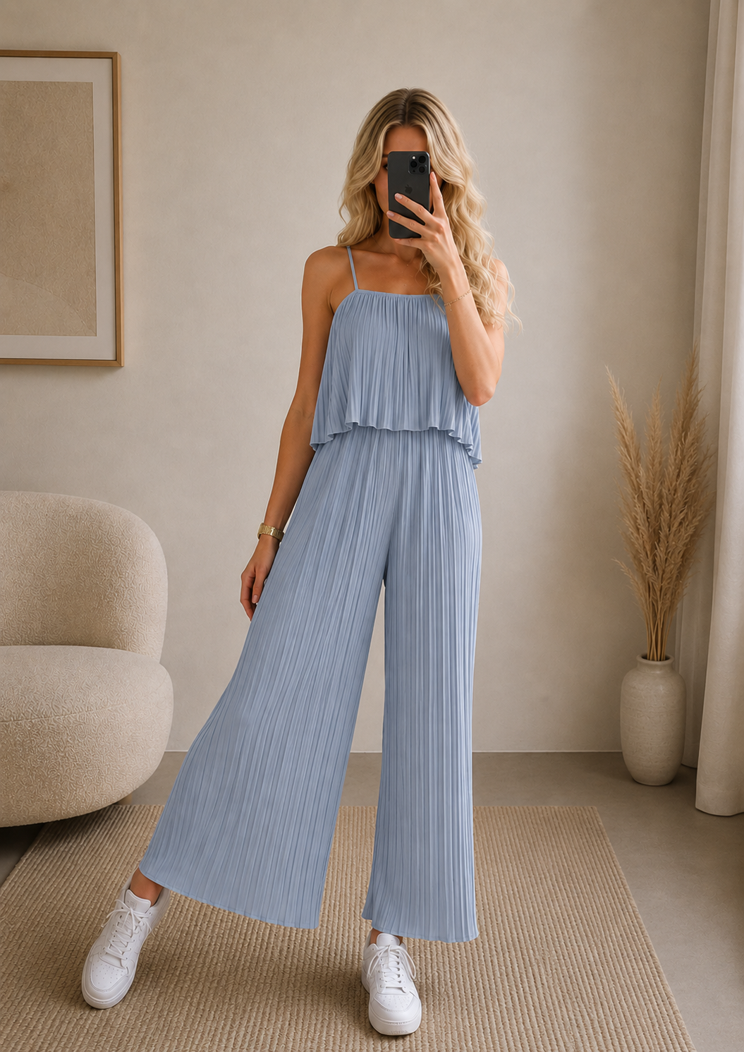 ⊹ PAULA Jumpsuit Hellblau ⊹