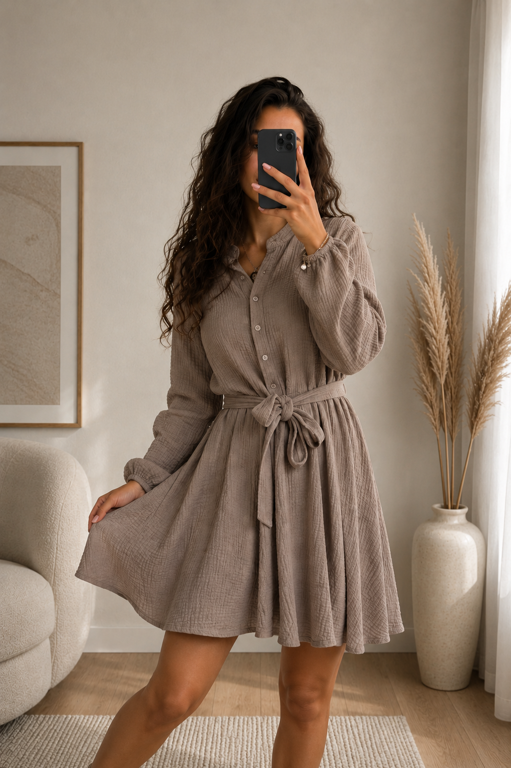 ⊹ TRACY Kleid Camel ⊹