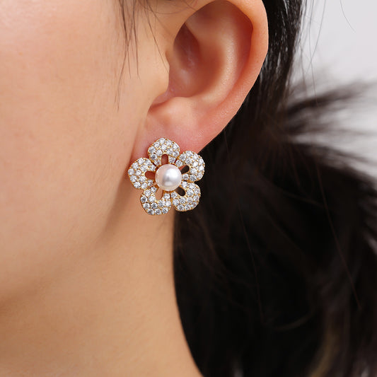 ⊹ PEARL FLOWER Ohrringe ⊹