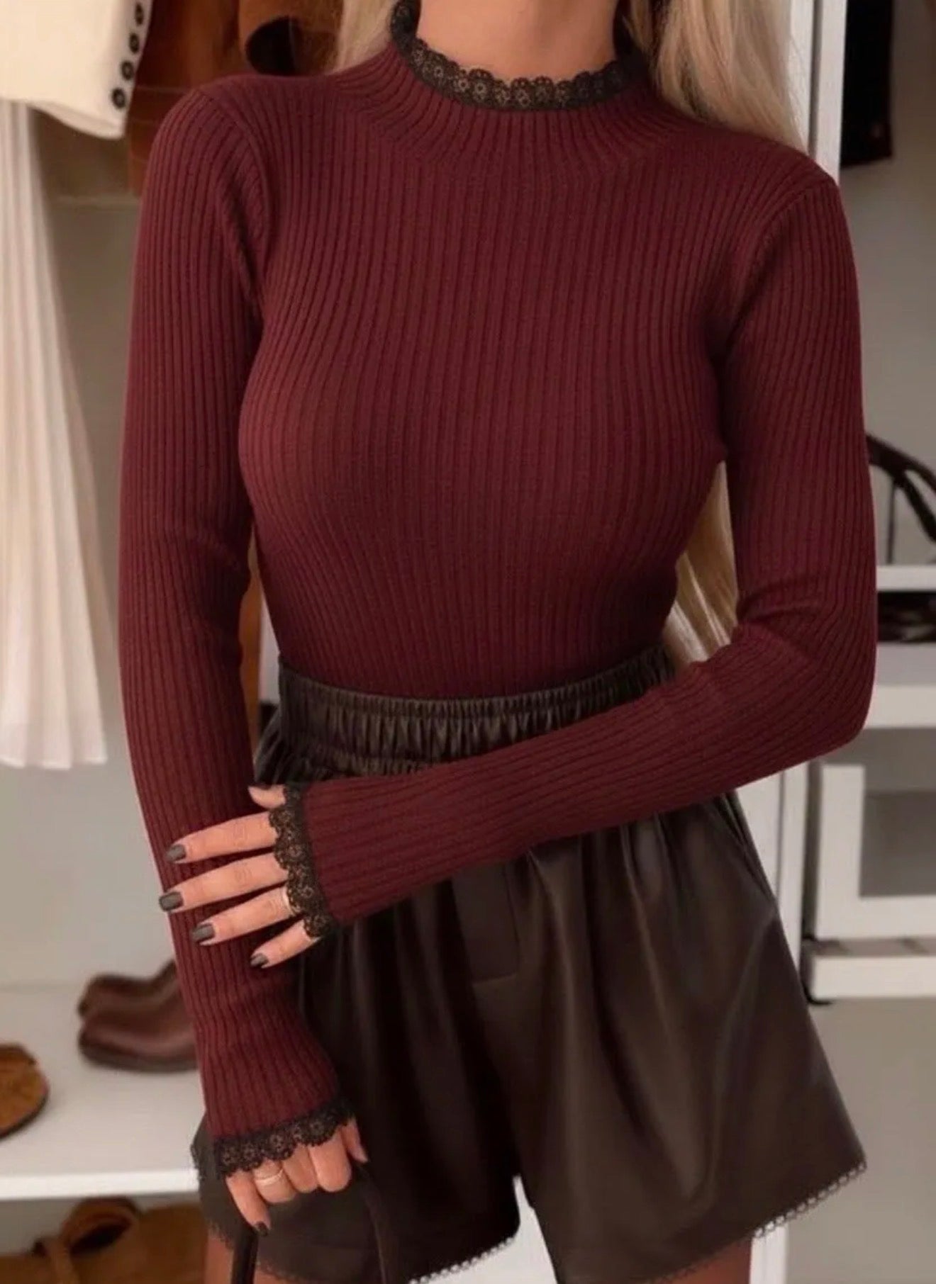 ⊹ BERNA Pullover Wine ⊹