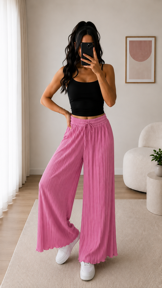 ⊹ PAULA Plisseehose Berry ⊹