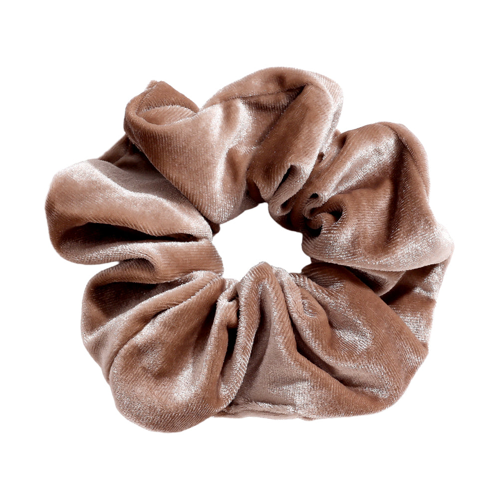 ⊹ Samt Scrunchie Brown ⊹ Medium