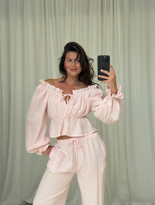 ⊹ CLAUDI Bluse Rose ⊹