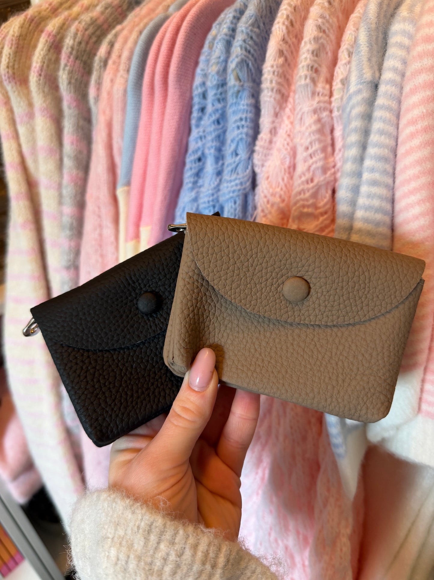 ⊹ MINI Portmonee Black/Grey ⊹