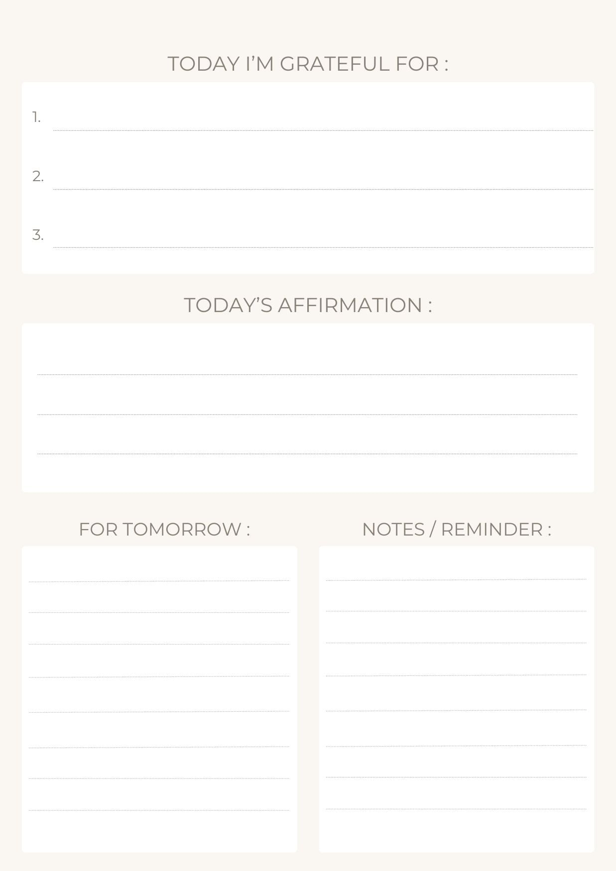 ⊹ The Five Minute Journal ⊹