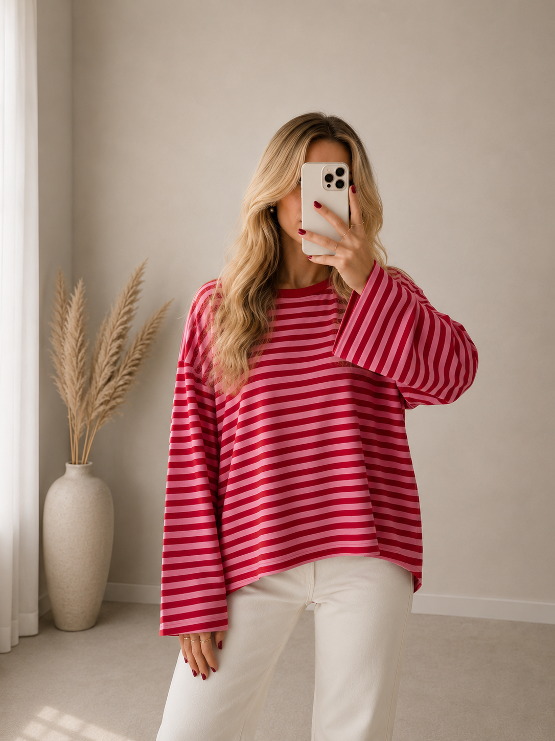 ⊹ MISSY Pullover Red/Rose ⊹