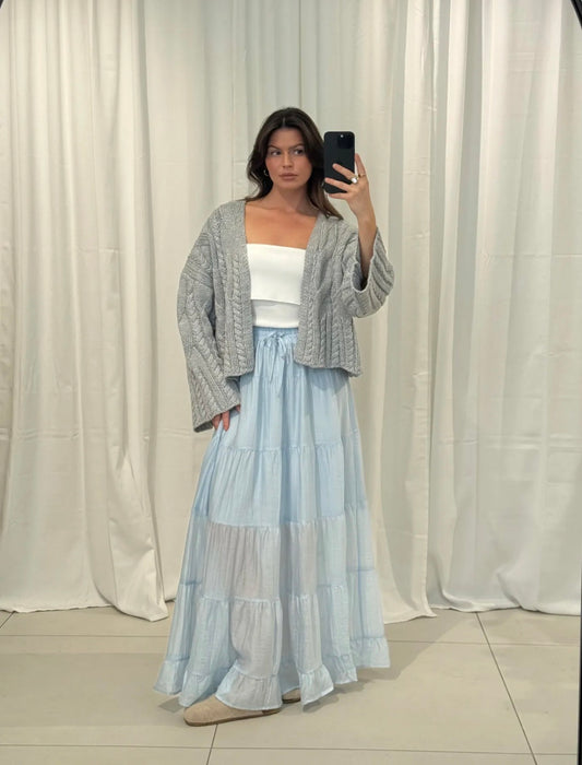 ⊹ JENNA Strickjacke Grau ⊹