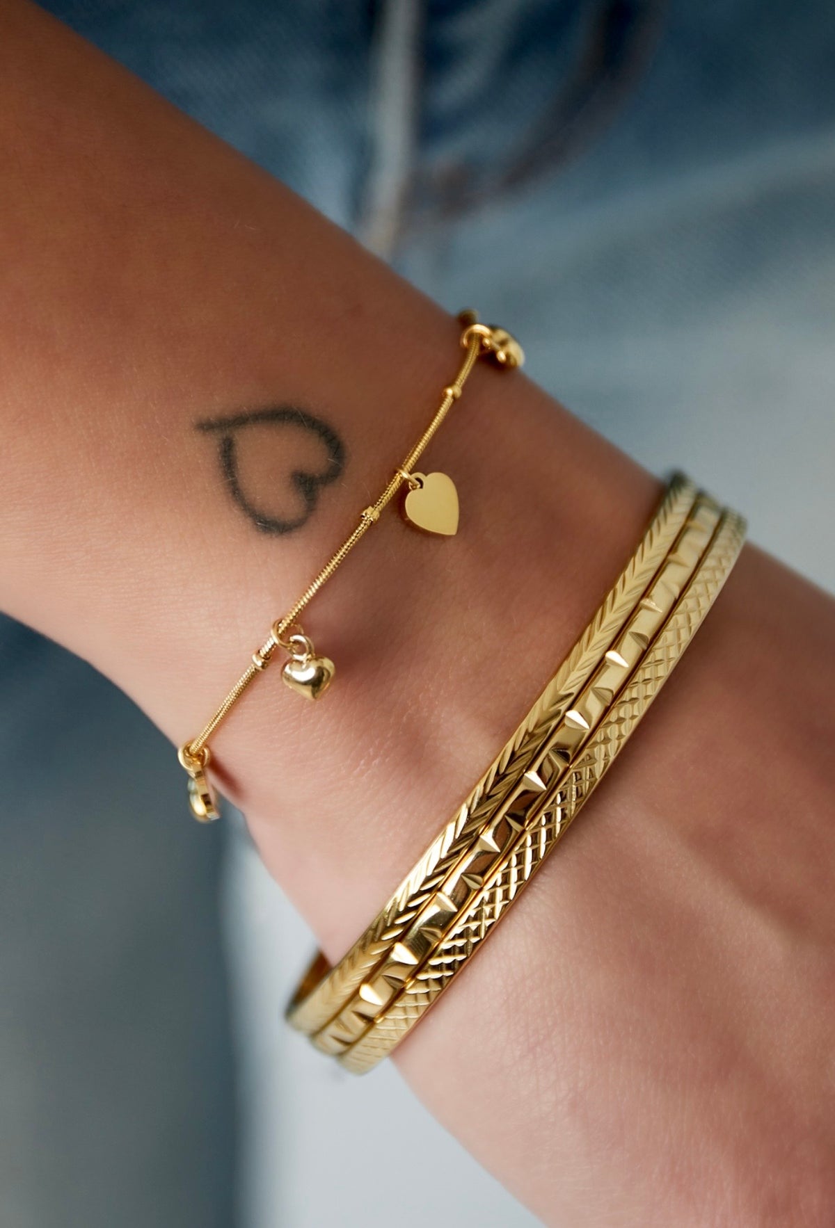 ⊹ LOVELY Armband Gold ⊹