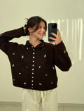 ⊹ FALL FLOWER Strickjacke ⊹