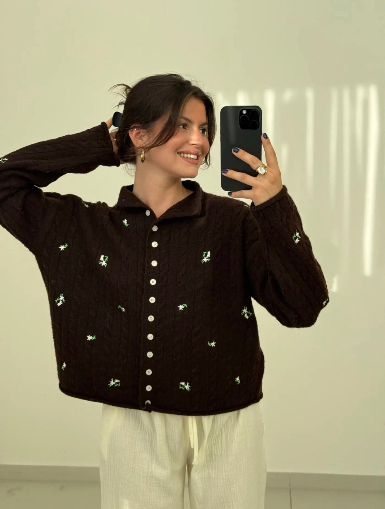 ⊹ FALL FLOWER Strickjacke ⊹
