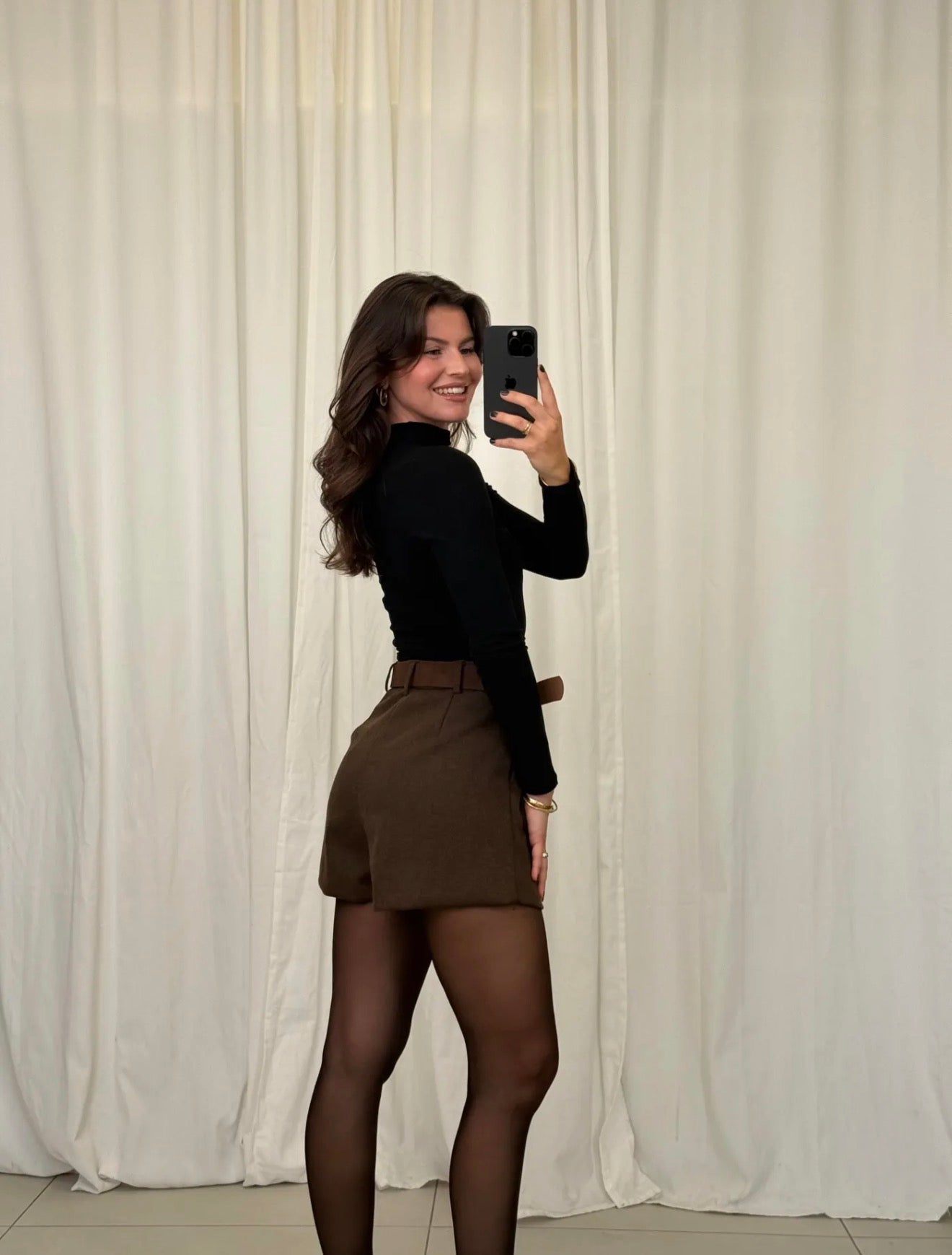 ⊹ KESSI Short Brown ⊹